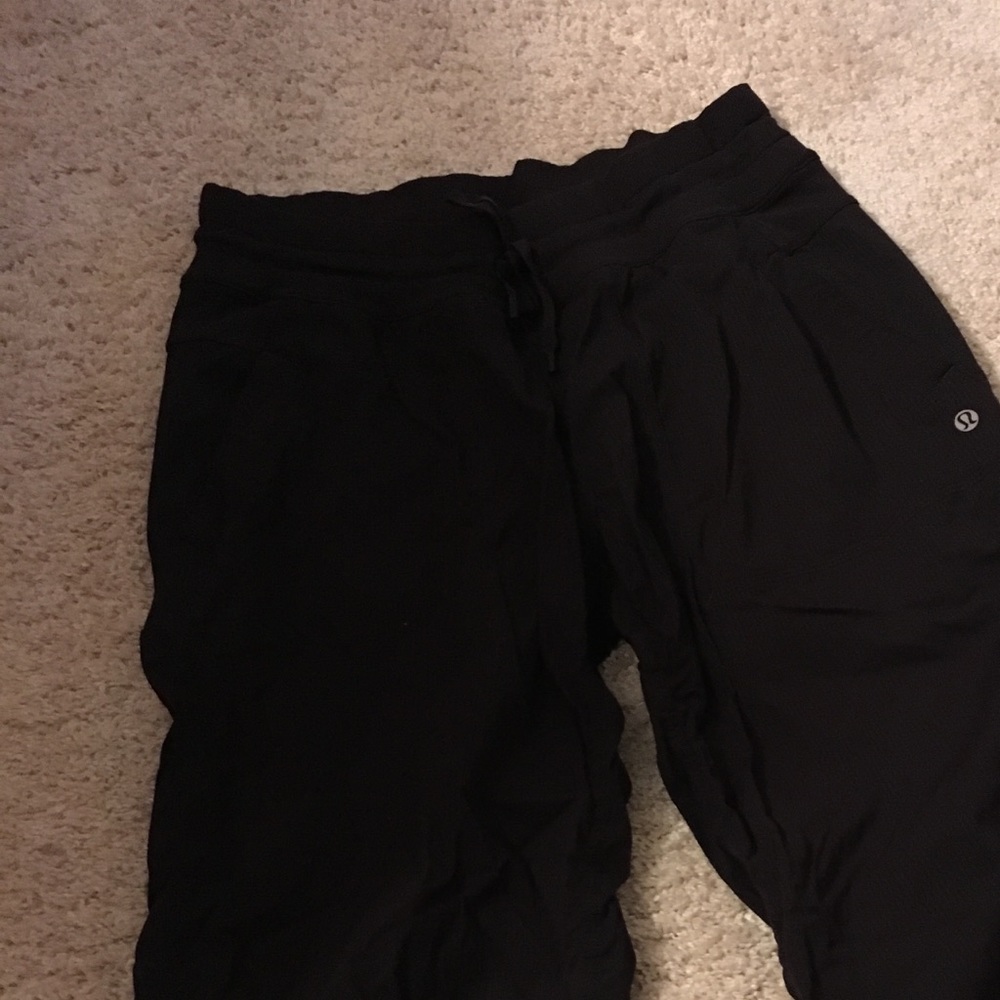 Lululemon studio crops.